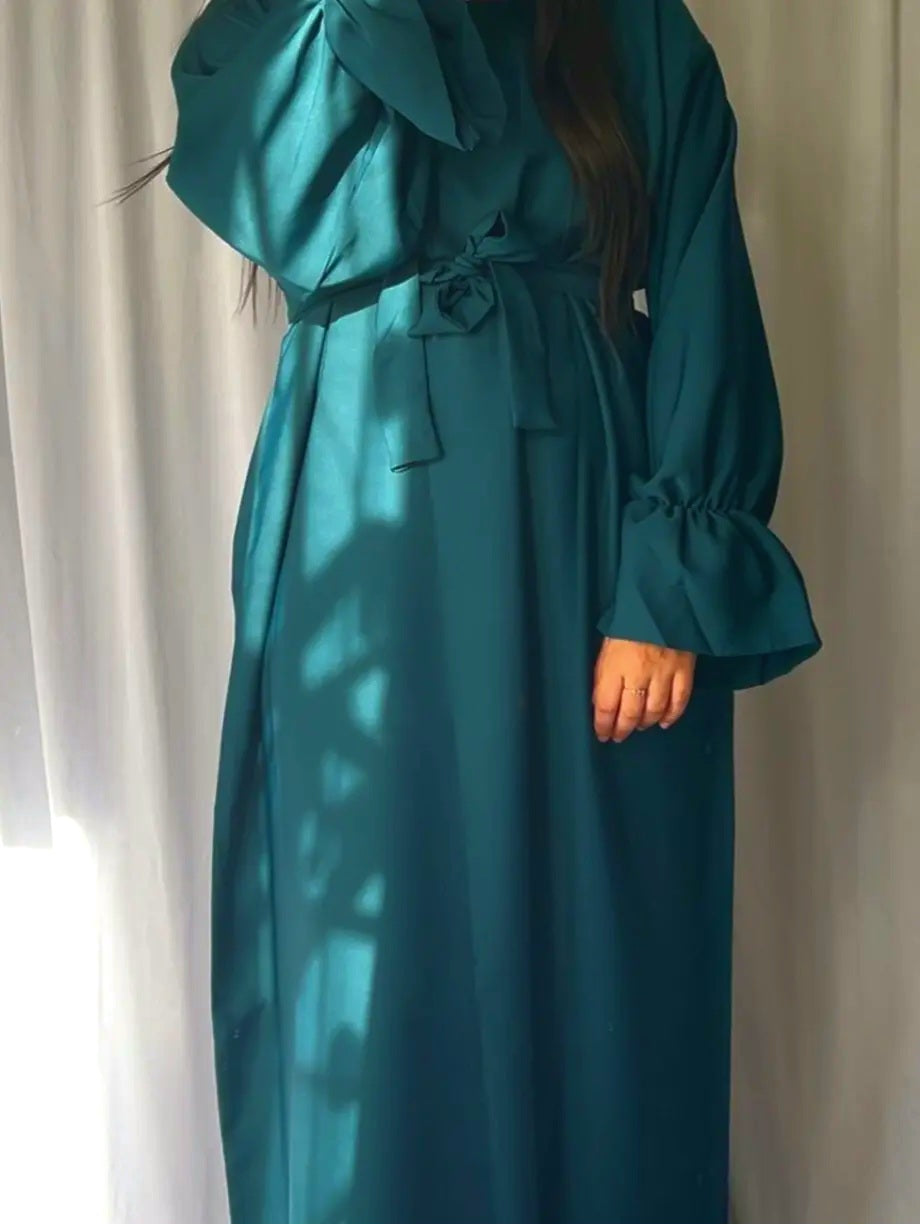 Abaya manche serré